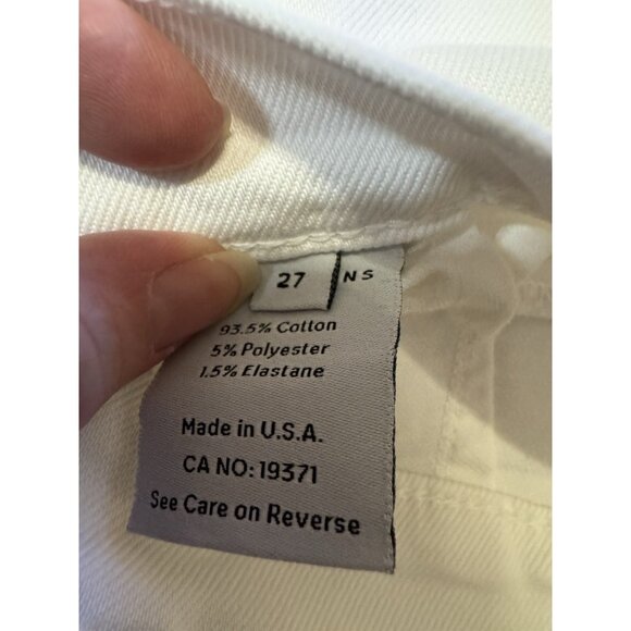 NEW James Jeans Claire Cropped Pure White Legging Jeans 27 Stretch - Picture 5 of 7